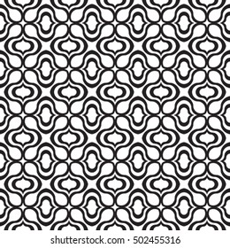 striped weaving cross abstract pattern black and white vector