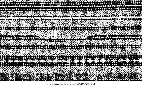 tejido a rayas Patrón sin soldadura Tapa de líneas delgadas.Efecto texturado abstracto.Aislado negro sobre fondo blanco