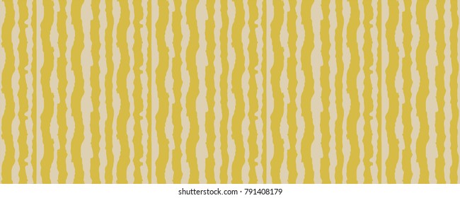 Striped Yellow Abstract Seamless Pattern