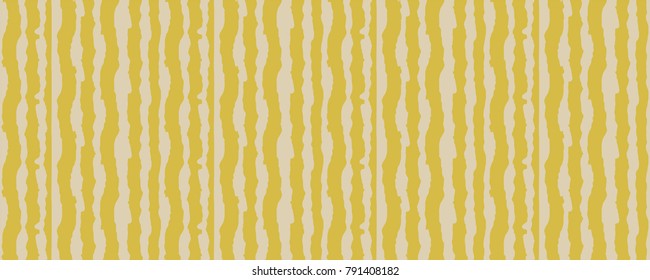 Striped Yellow Abstract Seamless Pattern