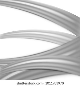 Stripes abstract background, gray monochrome color, mesh, isolated, vector, illustration