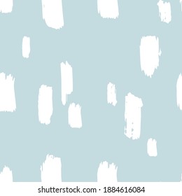 Stripes abstract hand drawn doodle vector seamless pattern. Abstract seamless pattern with different shapes and textured on a blue background.