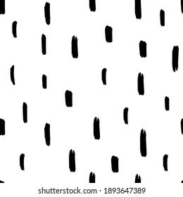Streifen abstrakte handgezeichnete doodle Vektorgrafik nahtlos Muster. Abstraktes, nahtloses Muster mit verschiedenen Formen und strukturiert auf weißem Hintergrund.
