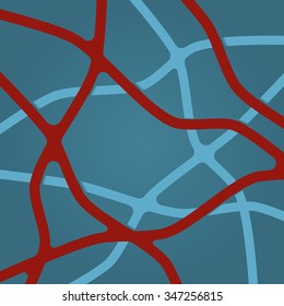 Stripes background. Abstract stripes background. Crossing stripes. Nodes in intersections stripes. Stripes background 3d. Stripes background different levels. Overlapping abstract stripes background.