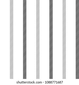Stripes black white seamless pattern diagonal texture. Vector illustration.