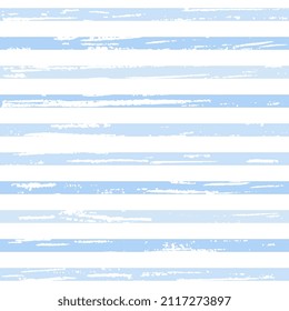 The stripes are bluish on a white background, textured. Vector seamless illustration for hoop, surface, fabric