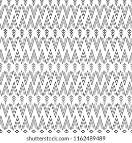 Stripes bohemian tribal seamless pattern. Vector illustration for fabric and fashion textile print