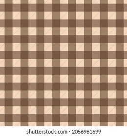Stripes and brown quadrangles are cut and reconciled into brown ￼twill patterns and backgrounds.