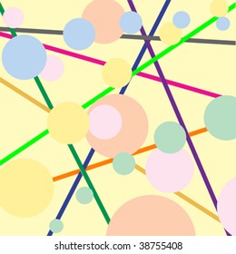 stripes and bubbles, vector art illustration; more textures in my gallery