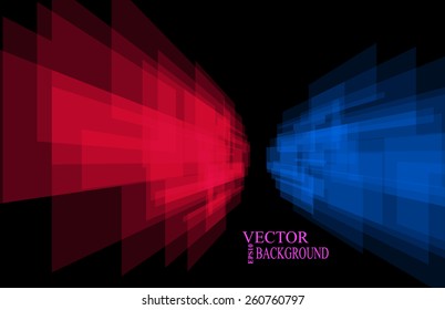 Stripes business background perspective red and blue