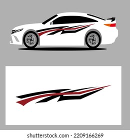 stripes car decal vector design  simple line stripes car  abstract car decal