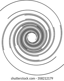 Stripes . Circle lines. Vector Spiral Illustration 
