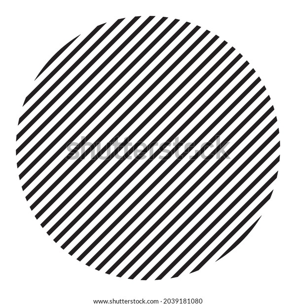 Stripes Circle Pattern Abstract Art Artists Stock Vector (Royalty Free ...