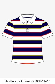 stripes design vecktor illustration with short sleeves t-shirt 