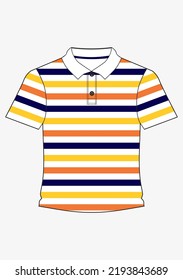 stripes design vecktor illustration with short sleeves t-shirt 