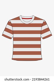 stripes design vecktor illustration with short sleeves t-shirt 