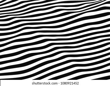 Stripes distortion background. Vector illustration.
