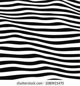 Stripes distortion background. Vector illustration.