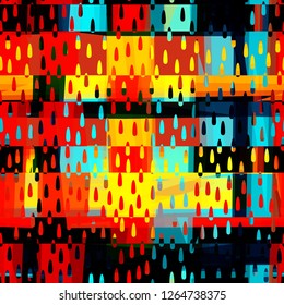 Stripes and drops. Bright seamless texture. Abstract vector background for web page, banners backdrop, fabric, home decor, wrapping