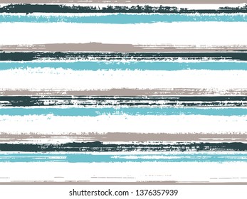 Stripes geometric textile seamless vector pattern. Lines art tablecloth pattern. Geometric casual print design for textile with stripes. Modern sketch graphics. Ink paint lines textured background.