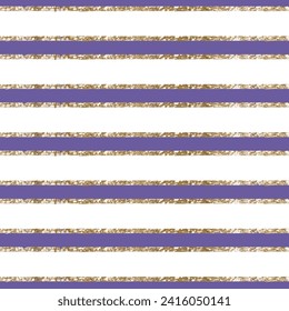 Stripes with golden lines seamless pattern