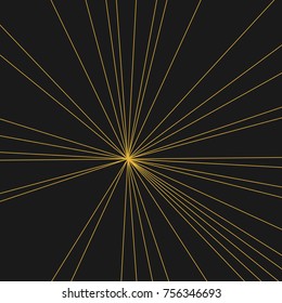 Stripes Image with Light Beams and Rays, Radial Lines Background of Sun Rays or Star Burst Design Element, Fashion Explosion Graphic Art  