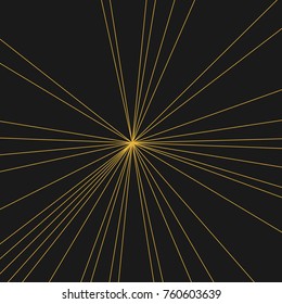 Imagen de franjas con vigas y rayas, fondo de líneas radiales de rayos solares o elemento de diseño de estrella, arte gráfico de explosión de moda  
