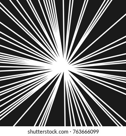 Stripes Image with Light Beams and Rays, Radial Lines Background of Sun Rays or Star Burst Design Element, Fashion Explosion Graphic Art  