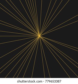 Stripes Image with Light Beams and Rays, Radial Lines Background of Sun Rays or Star Burst Design Element, Fashion Explosion Graphic Art  