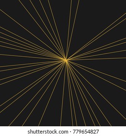 Stripes Image with Light Beams and Rays, Radial Lines Background of Sun Rays or Star Burst Design Element, Fashion Explosion Graphic Art  