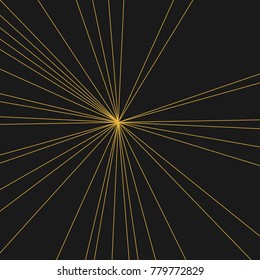 Stripes Image with Light Beams and Rays, Radial Lines Background of Sun Rays or Star Burst Design Element, Fashion Explosion Graphic Art  
