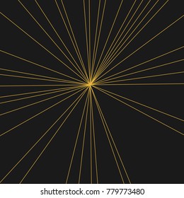 Stripes Image with Light Beams and Rays, Radial Lines Background of Sun Rays or Star Burst Design Element, Fashion Explosion Graphic Art  