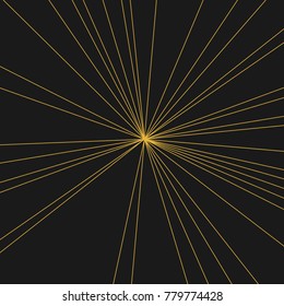 Stripes Image with Light Beams and Rays, Radial Lines Background of Sun Rays or Star Burst Design Element, Fashion Explosion Graphic Art  