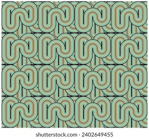 diseño retro de combinación de líneas de rayas de ambos lados, diseño sin fisuras, mejor para impresión textil y de papel de pared.