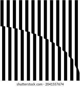 Stripes Lines Motifs Pattern. Optical Illusion Decoration for Interior, Exterior, Carpet, Textile, Garment, Cloth, Silk, Tile, Plastic, Paper, Wrapping, Wallpaper, Pillow, Sofa, Background, ect