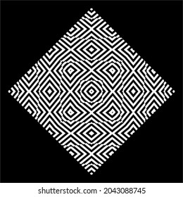 Stripes Lines Motifs Pattern. Optical Illusion Decoration for Interior, Exterior, Carpet, Textile, Garment, Cloth, Silk, Tile, Plastic, Paper, Wrapping, Wallpaper, Pillow, Sofa, Background, ect