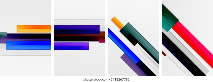 Stripes and lines poster abstract backgrounds. Vector illustration For Wallpaper, Banner, Background, Card, Book Illustration, landing page