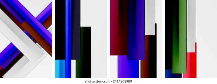 Stripes and lines poster abstract backgrounds. Vector illustration For Wallpaper, Banner, Background, Card, Book Illustration, landing page