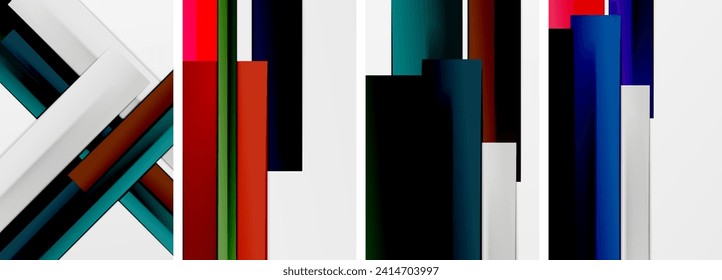 Stripes and lines poster abstract backgrounds. Vector illustration For Wallpaper, Banner, Background, Card, Book Illustration, landing page