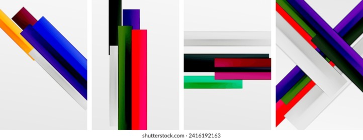 Stripes and lines poster abstract backgrounds. Vector illustration For Wallpaper, Banner, Background, Card, Book Illustration, landing page