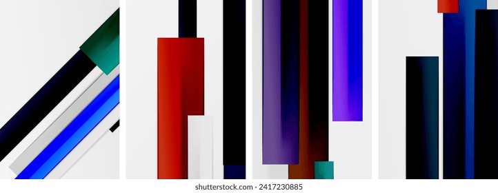 Stripes and lines poster abstract backgrounds. Vector illustration For Wallpaper, Banner, Background, Card, Book Illustration, landing page