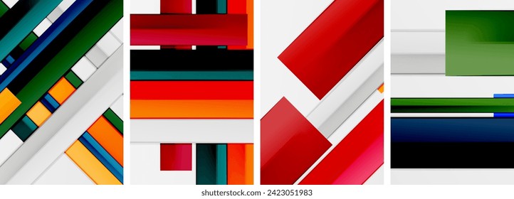 Stripes and lines poster abstract backgrounds. Vector illustration For Wallpaper, Banner, Background, Card, Book Illustration, landing page