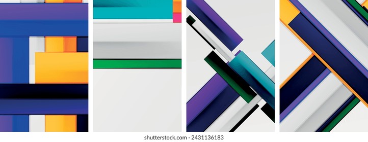 Stripes and lines poster abstract backgrounds. Vector illustration For Wallpaper, Banner, Background, Card, Book Illustration, landing page