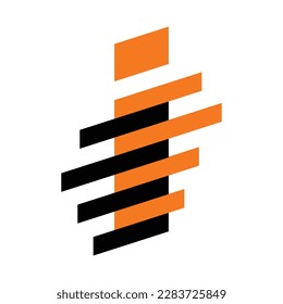i stripes logo icon template