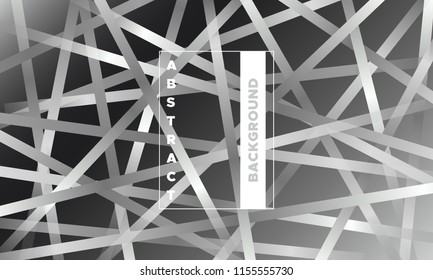 Stripes with Monochrome Gradient. Minimal Abstract Background with Glow Effect. Simple Geometric Cover. EPS10 Vector Illustration with Lines. Abstraction with Stripes for Placard, Banner, Poster.