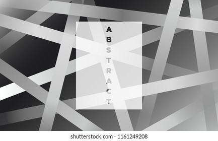 Stripes with Monochrome Gradient. Minimal Abstract Background with Glow Effect. Simple Geometric Cover. EPS10 Vector Illustration with Lines. Abstraction with Stripes for Placard, Banner, Poster.