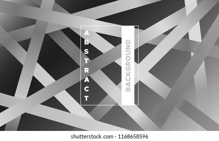Stripes with Monochrome Gradient. Minimal Abstract Background with Glow Effect. Simple Geometric Cover. EPS10 Vector Illustration with Lines. Abstraction with Stripes for Placard, Banner, Poster.