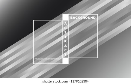 Stripes with Monochrome Gradient. Minimal Abstract Background with Glow Effect. Simple Geometric Cover. EPS10 Vector Illustration with Lines. Abstraction with Stripes for Placard, Banner, Poster.