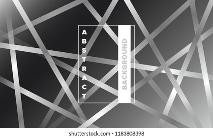 Stripes with Monochrome Gradient. Minimal Abstract Background with Glow Effect. Simple Geometric Cover. EPS10 Vector Illustration with Lines. Abstraction with Stripes for Placard, Banner, Poster.