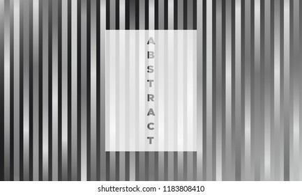 Stripes with Monochrome Gradient. Minimal Abstract Background with Glow Effect. Simple Geometric Cover. EPS10 Vector Illustration with Lines. Abstraction with Stripes for Placard, Banner, Poster.